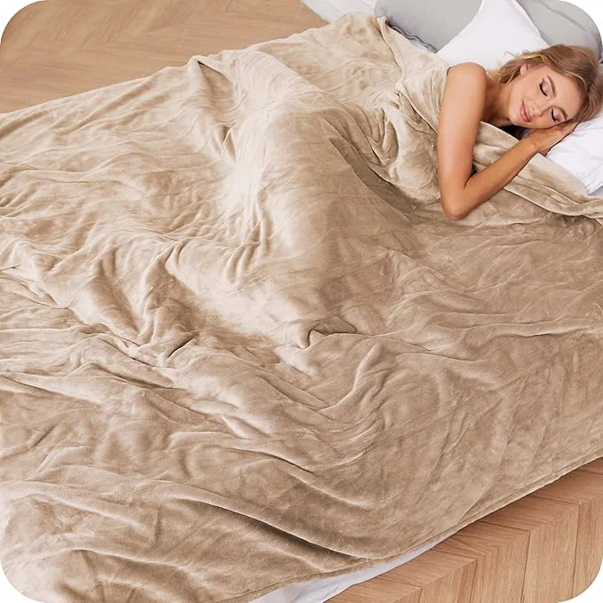 Pure LaffyLo Heated Throw Blanket 50 x 60 Fast Heating Electric Blanket Flannel Optimized