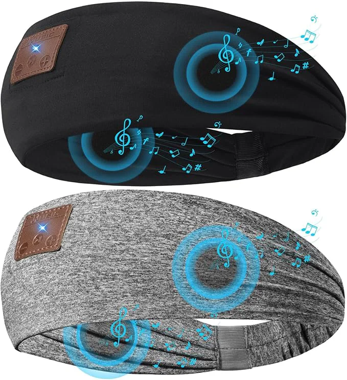 Professional 2-Pack Sleeping Headphones Wireless Bluetooth 5.4 Headband Headphones Excellent
