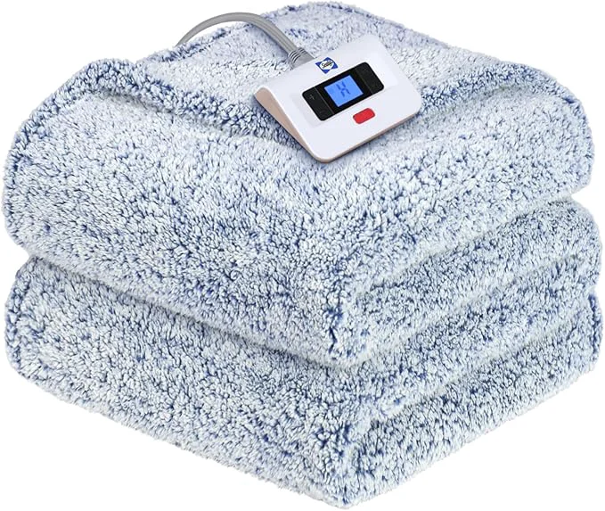 Selected Sealy Electric Blanket Full Size Soft Sherpa Heated Blanket Single Control Comfortable