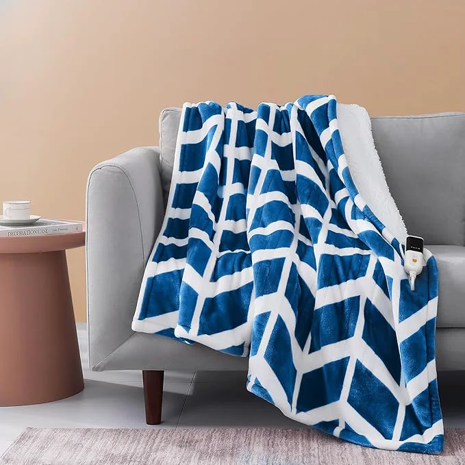 Environmentally Friendly VENTIMI Electric Blanket Heated Throw Fast Heating Blankets Trusted