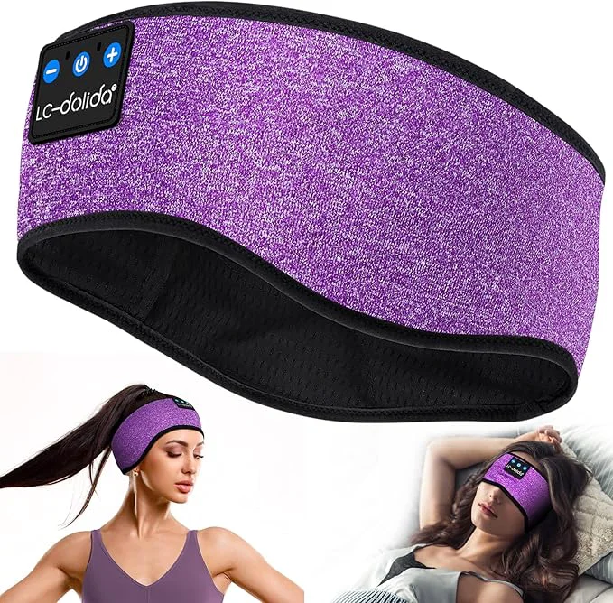 Specialty LC-dolida Sleep Headphones Bluetooth Headband Sleeping Wireless Headband Smooth