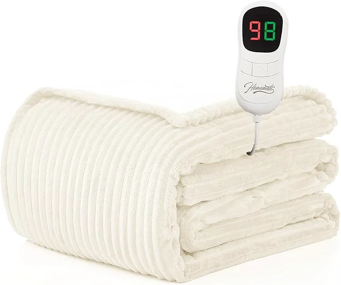 Traditional Homemate Electric Heated Blanket Full Size Organic