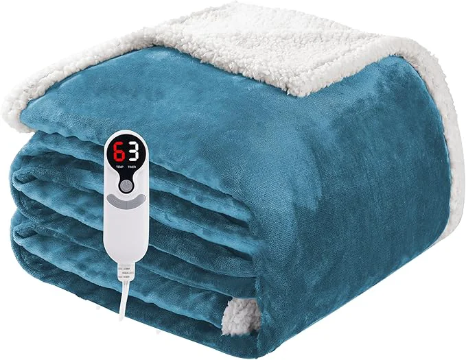 Classic Electric Heated Blanket Full Size 72 x84 Soft Flannel