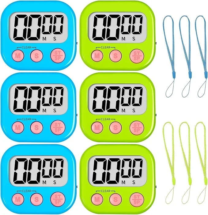 Specialty ZILLEEN Classroom Timer for Kids Teachers 6 Pack Digital Timers Minimalist