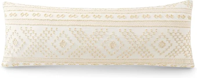 Professional DOWNSTORIA Body Pillow Cover Boho Cutwork Decorative Body Pillowcase Ultra Lightweight