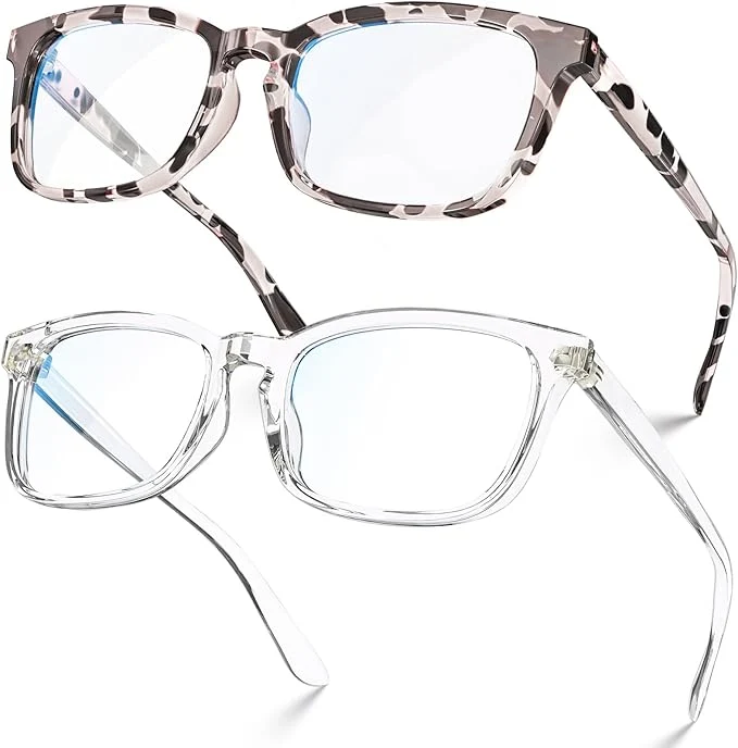 Elegant VISOONE Blue Light Blocking Glasses Square Flexible