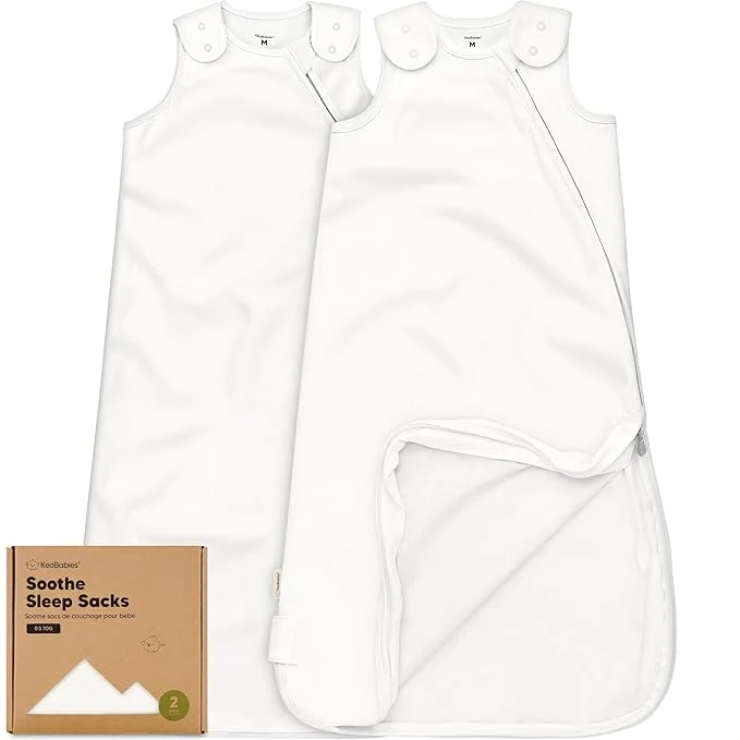 Recyclable 2-Pack Organic Baby Sleep Sacks Cotton Versatile