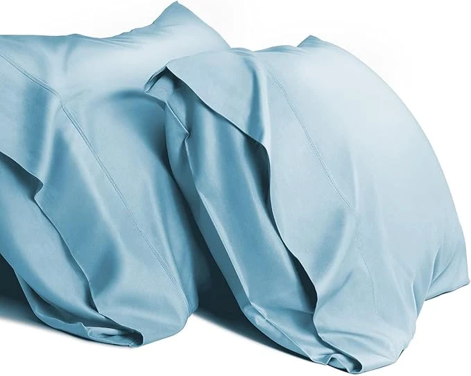 Minimalist WishSmile Cooling Queen Pillowcases Set of 2 Breathable Cool Silky Soft Rayon Specialty