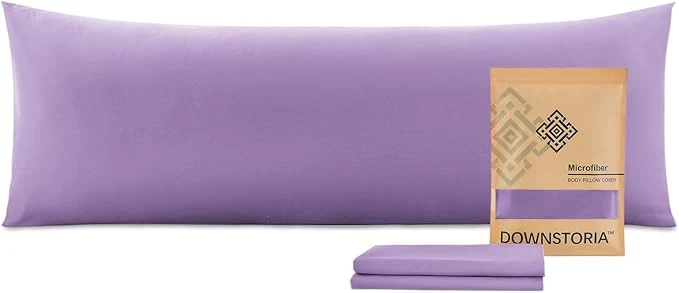 Contemporary DOWNSTORIA Body Pillow Cover Ultra Soft Microfiber Long Pillowcase Envelope Comfortable