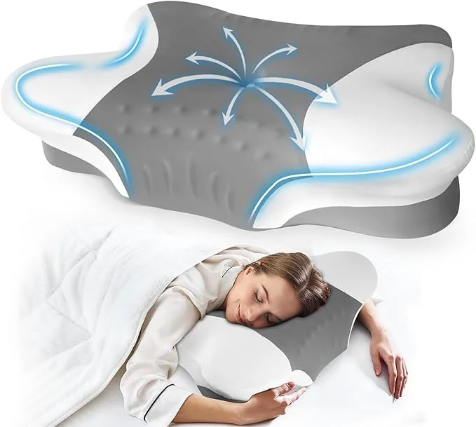 Official Cervical Neck Pillow for Side Sleeper Solid