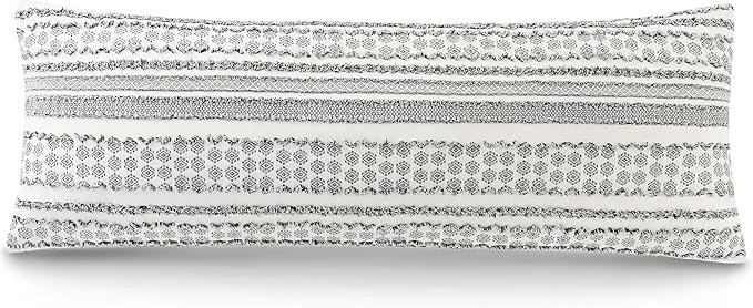 Next-Generation DOWNSTORIA Body Pillow Cover Boho Cutwork Decorative Body Pillowcase Ultra Contemporary