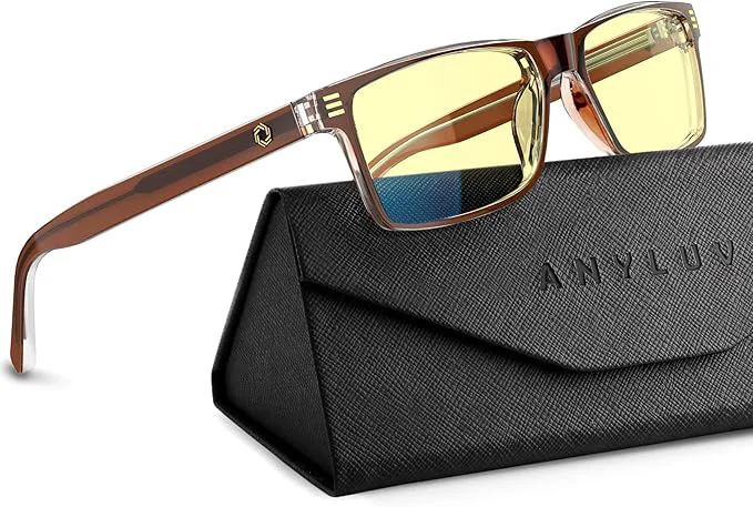 Traditional ANYLUV Blue Light Glasses Men Woman Eye Strain Relief Eye Protection Casual