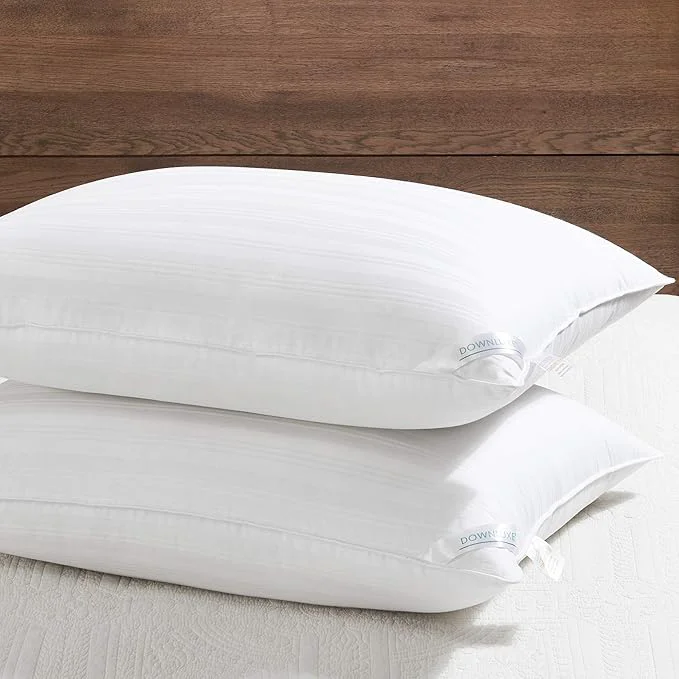 Comfortable downluxe Down Pillows Queen Size Set of 2 Eco-Friendly