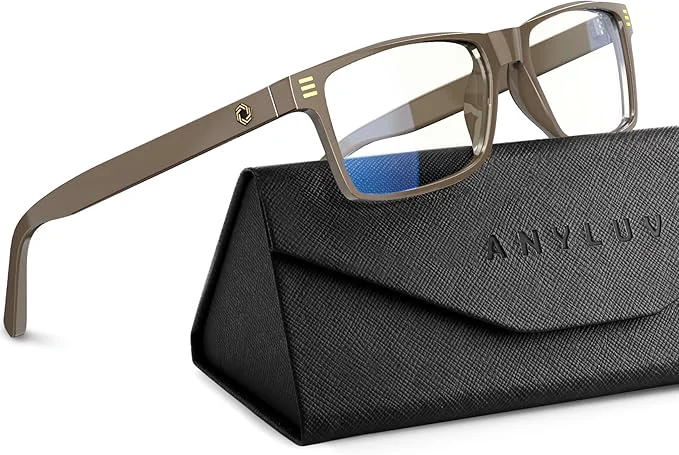 Elegant ANYLUV Blue Light Glasses Men Woman Eye Strain Relief Eye Protection Detailed