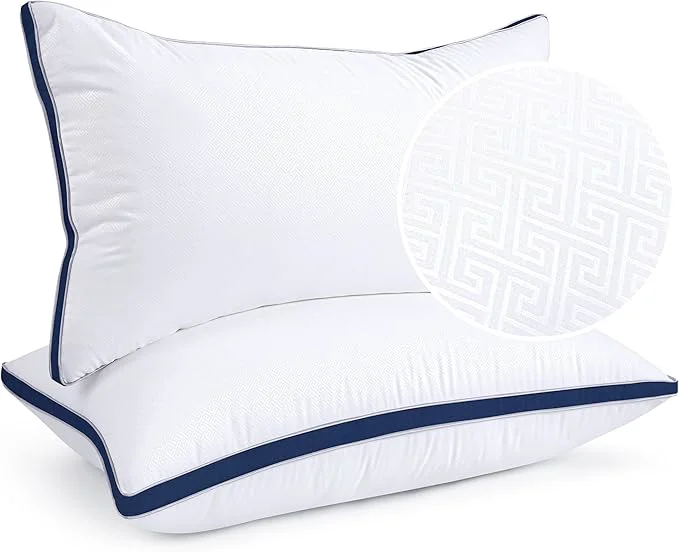 Clean viewstar Bed Pillows King Sizes Set of 2 Hotel Quality Cooling Down Premium Material