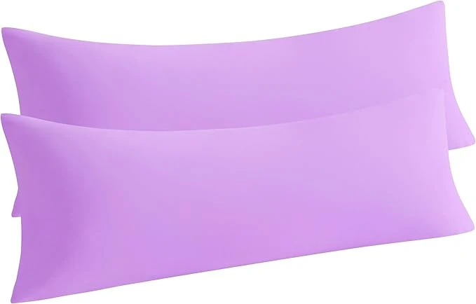 Powerful NTBAY Body Pillow Cases Set 2 Pack Brushed Microfiber 20×54 Inches Stain Efficient