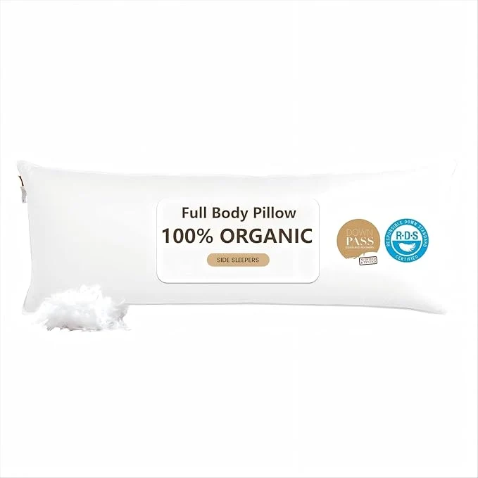 Modern Goose Down Body Pillows for Adults Large Body Pillow for Side Sleeper Luxury