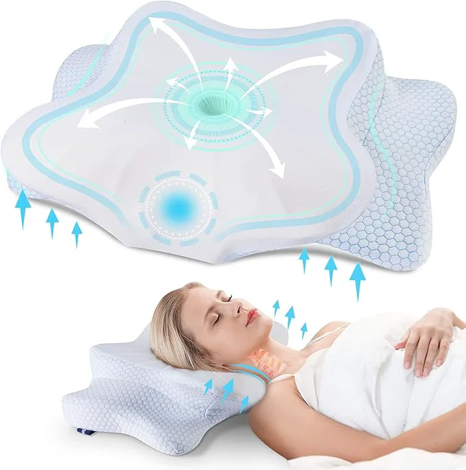 Dependable DONAMA Cervical Pillow for Neck and Shoulder Pain Relief Cooling Contour First-Class