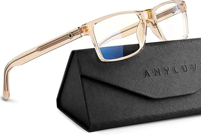 Premium ANYLUV Blue Light Glasses Men Woman Eye Strain Relief Eye Protection Clean