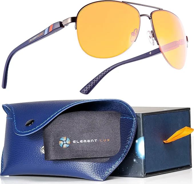 Reliable Blue Light Blocking Glasses Amber Lenses -For Better Sleep Eye Strain Blocker Fashionable