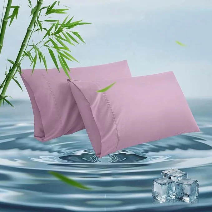 World-Class Queen Pillowcases Cooling Viscose from Bamboo Pillow Covers Relaxed