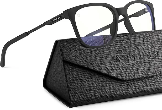 Solid ANYLUV Blue Light Glasses for Men Lightweight Computer Gaming Glasses Practical