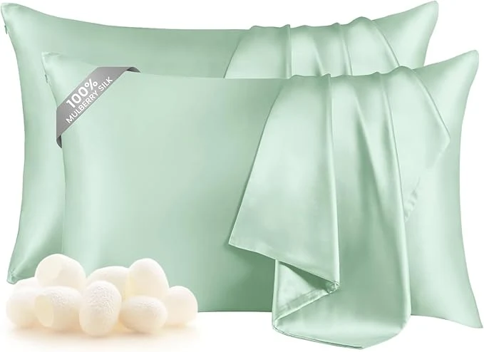 Organic THXSILK Set of 2 Silk Pillowcase Original Design