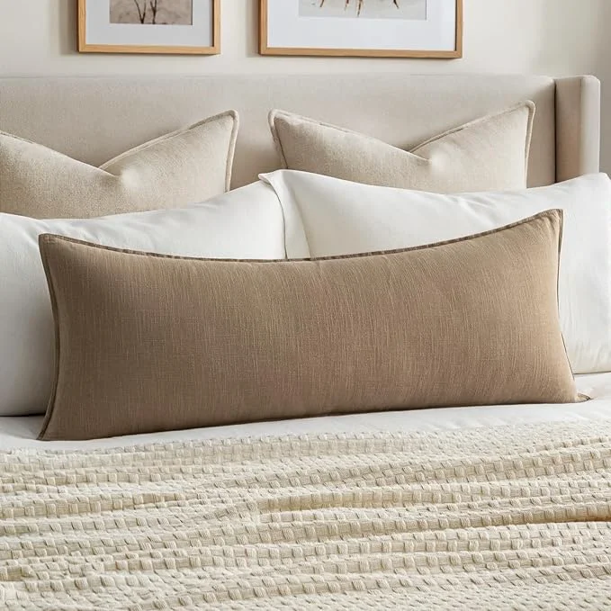 Refined MIULEE Decorative Long Lumbar Throw Pillow Cover Eco-Friendly