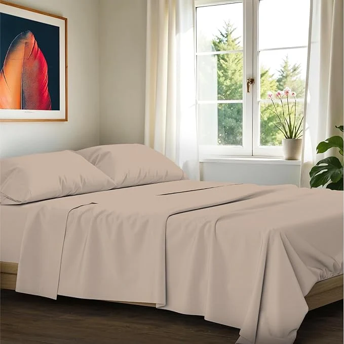Elegant Egyptian Cotton King Size Sheets Set Flexible