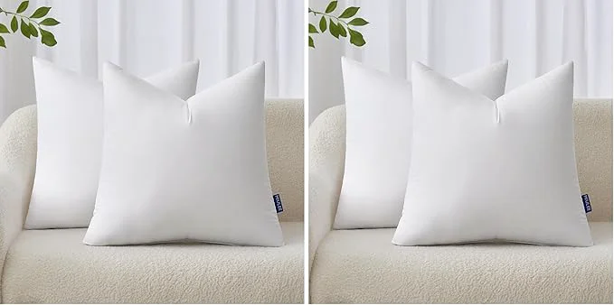 Exclusive MIULEE 18×18 Inches Pillow Inserts Pack of 4 Decorative Throw Pillow Inserts Practical