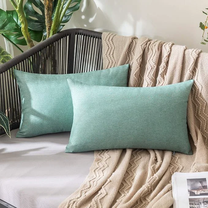 Original Design MIULEE Pack of 2 Decorative Outdoor Solid Waterproof Throw Pillow Covers Spring Original