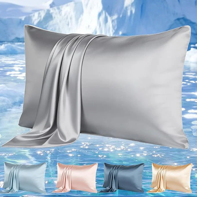 Prestigious Cooling Pillowcases Set of 2 for Hot Sleeper Night Sweats Beauty Sleep Reduces Next-Generation