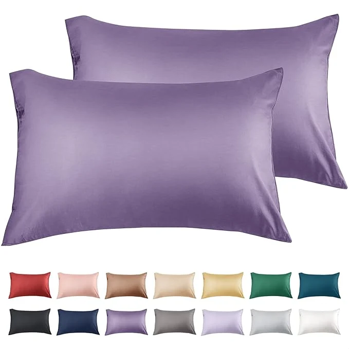 Smooth Warmstar Cotton Pillow Cases Standard Size Set of 2 600 Thread Count Dependable