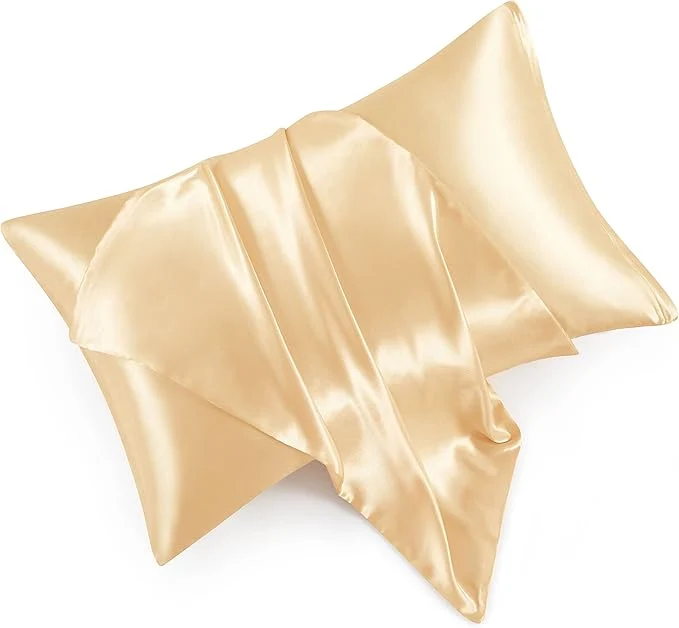 Responsible Satin Pillowcases with Zipper （20×26） Standard Size Pillowcases Set of 2 Elite