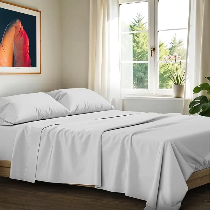 Safe Egyptian Cotton Split King Sheets Sets Premium Material