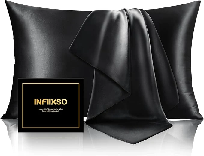 Contemporary INFIIXSO Mulberry Silk Pillow Case King Size Silk Pillowcase Fine