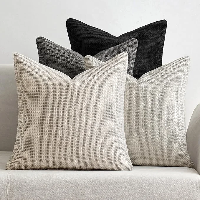Breathable MIULEE Pack of 4 Halloween Couch Throw Pillow Covers 16×16 Inch Neutral Genuine