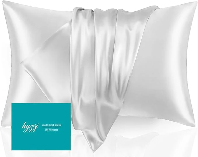 Enhanced Mulberry Silk Pillowcase for Hair and Skin Queen Size 20 X 30 Minimalist