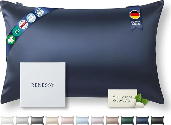 Elite Premium Silk Pillowcase Organic Mulberry Silk 22 Momme Grade 6A Elegant