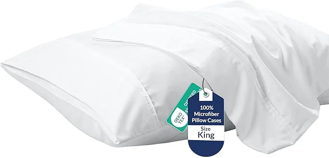 World-Class Royale Linens King Pillowcase Set of 2 Fine Crafted