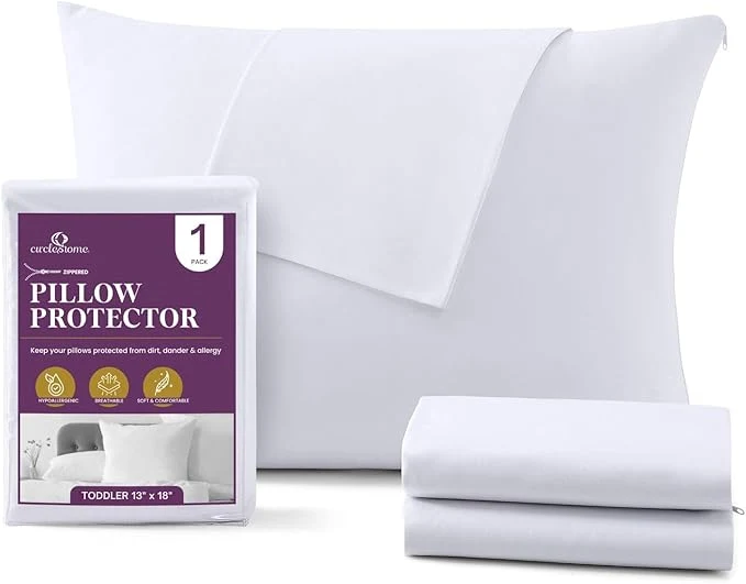 Casual CirclesHome Pillow Protectors Single Pack Toddler Zippered Contemporary