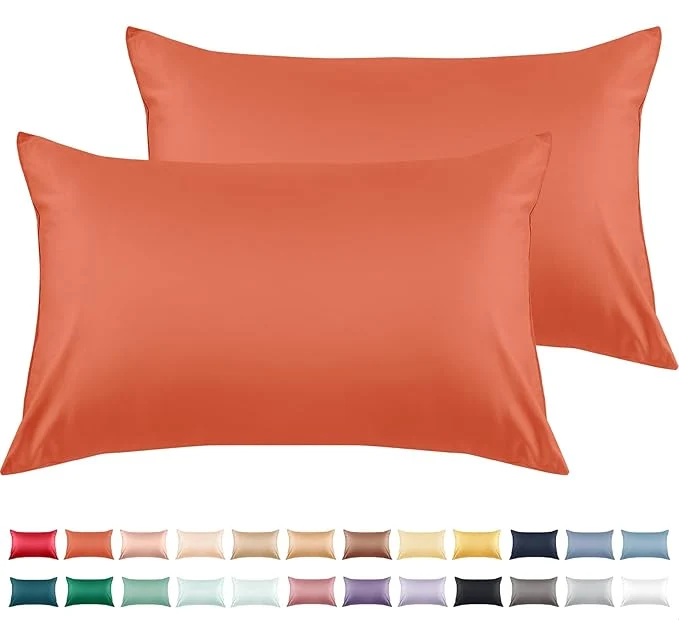 Premium Material Warmstar Cotton Pillow Cases Queen Size Set of 2 600 Thread Count Pillowcases Smooth