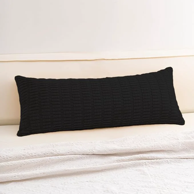 Functional Aegero Corduroy Decorative Throw Pillow Covers 14×36 InchSoft Striped Pillow Smart