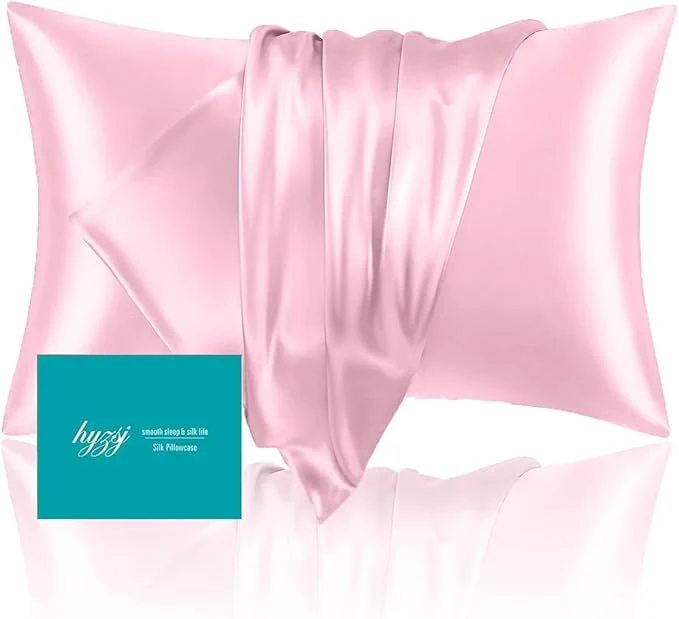 Easy-to-Use Mulberry Silk Pillowcase for Hair and Skin Standard Size 20 X 26 Optimized