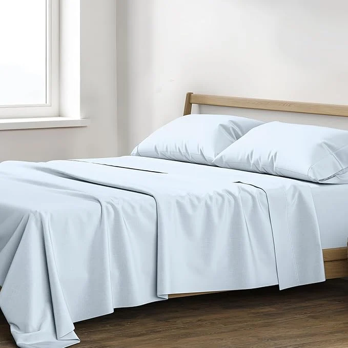 Refined XOOX Linen Egyptian Cotton Sheets King Size Long-Lasting