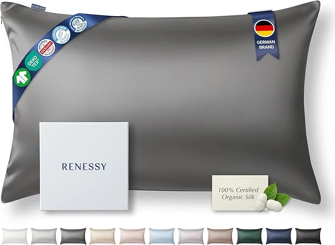 Long-Lasting Premium Silk Pillowcase Organic Mulberry Silk 22 Momme Grade 6A High-Quality