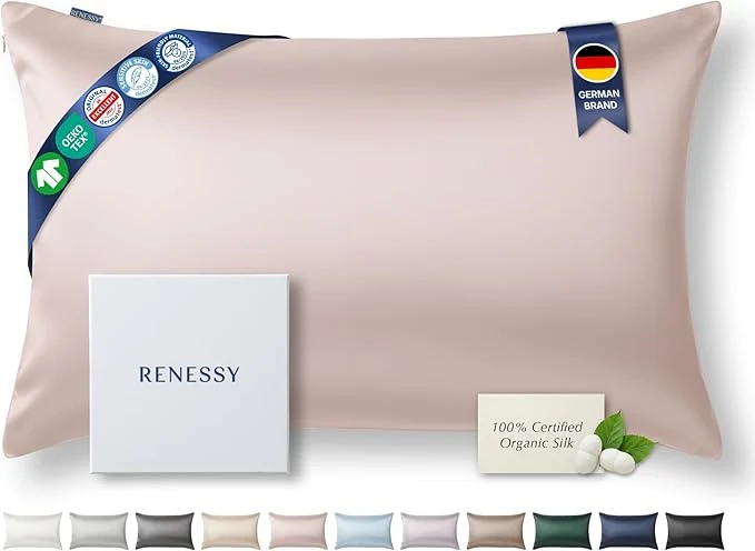 Powerful Premium Silk Pillowcase Organic Mulberry Silk 22 Momme Grade 6A Superior