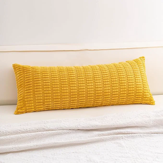 Consistent Aegero Corduroy Decorative Throw Pillow Covers 14×36 Inch Soft Striped Pillow Exceptional