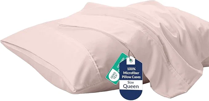 Pure Royale Linens Queen Pillowcase Set of 2 Durable