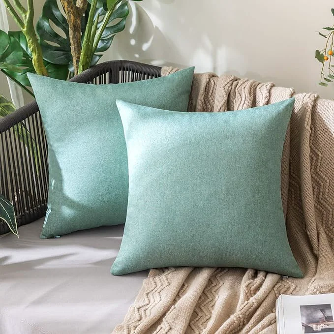 Flexible MIULEE Pack of 2 Decorative Outdoor Solid Waterproof Throw Pillow Covers Spring Classic